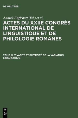 Vivacité et diversité de la variation linguistique de Annick Englebert