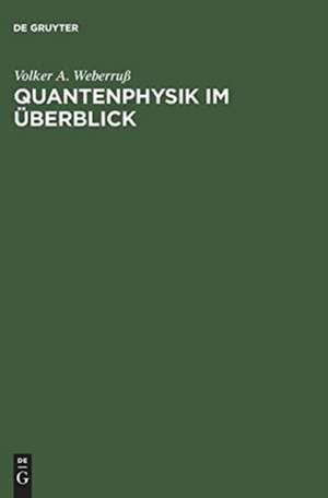 Quantenphysik im Überblick: Ein Buch zum schnellen Einstieg in die verschiedenen Arbeitsmethoden der Quantenphysik. Mit MATLAB-Programmplots de Volker A. Weberruß