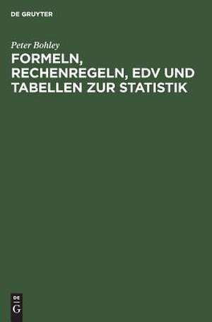 Bohley, P: Formeln/Statistik