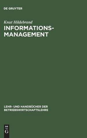 Informationsmanagement: Wettbewerbsorientierte Informationsverarbeitung mit Standard-Software und Internet de Knut Hildebrand