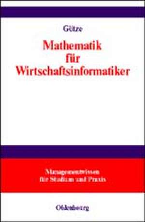 Mathematik für Wirtschaftsinformatiker: Lehr- und Übungsbuch de Wolfgang Götze