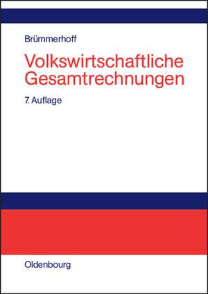 Volkswirtschaftliche Gesamtrechnungen de Dieter Brümmerhoff