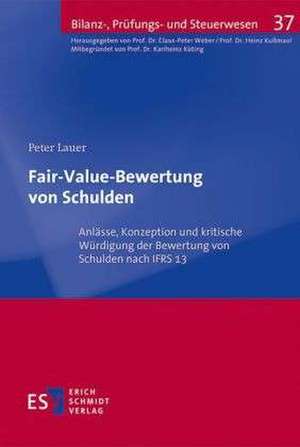 Fair-Value-Bewertung von Schulden de Peter L. Auer