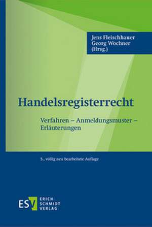 Handelsregisterrecht de Jens Fleischhauer