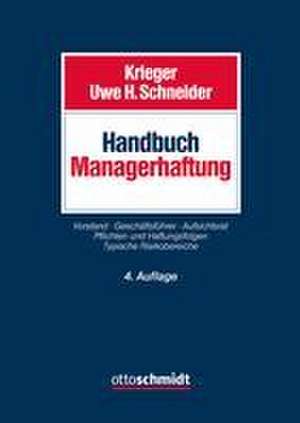 Handbuch Managerhaftung de Gerd Krieger