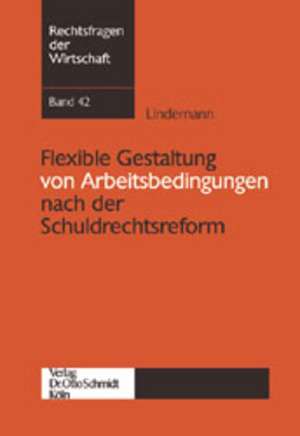 Flexible Gestaltung von Arbeitsbedingungen nach der Schuldrechtsreform. Band 42 de Viola Lindemann