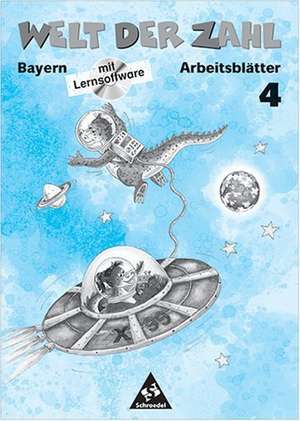 Welt der Zahl 4. Arbeitsheft mit CD-ROM. Bayern. Euro-Ausgabe de Hans-Dieter Rinkens