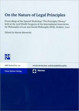 On the Nature of Legal Principles de Martin Borowski