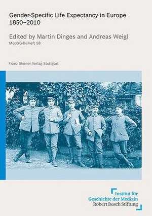 Gender-Specific Life Expectancy in Europe 1850-2010 de Martin Dinges