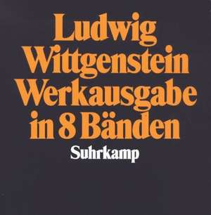 Werkausgabe in 8 Bänden de Ludwig Wittgenstein