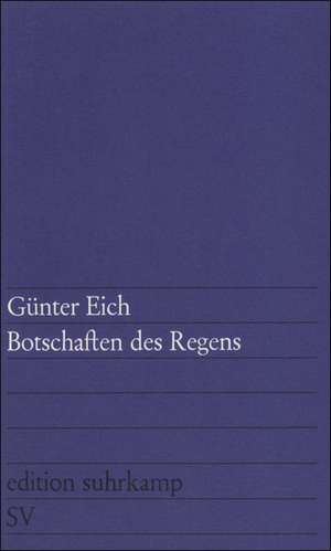 Botschaften des Regens de Günter Eich