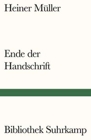 Ende der Handschrift de Heiner Müller