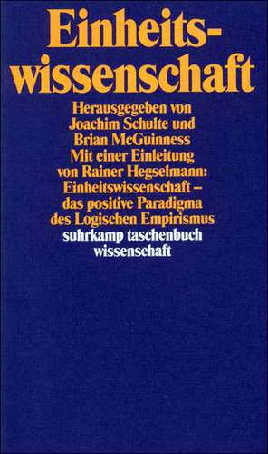 Einheitswissenschaft de Joachim Schulte