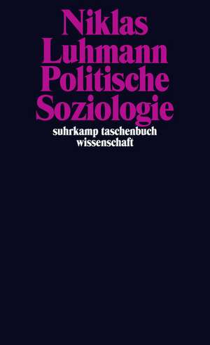 Politische Soziologie de Niklas Luhmann