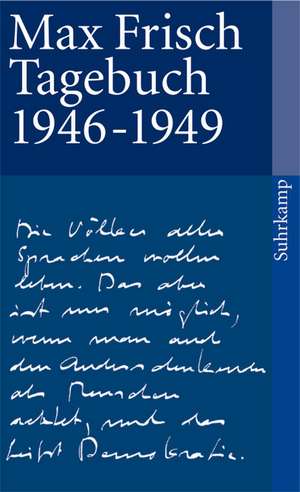 Tagebuch 1946-1949 de Max Frisch