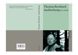 Auslöschung de Thomas Bernhard