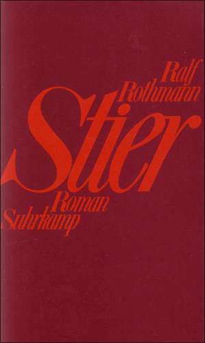 Stier de Ralf Rothmann