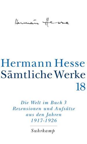 Die Welt im Buch 3 de Hermann Hesse