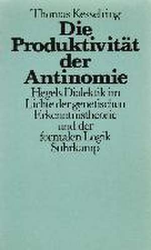 Die Produktivität der Antinomie de Thomas Kesselring