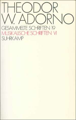 Musikalische Schriften VI de Rolf Tiedemann