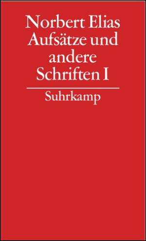 Gesammelte Schriften 14. Aufsätze und andere Schriften 1 de Norbert Elias