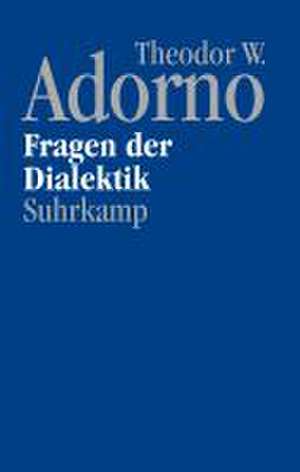 Nachgelassene Schriften. Abteilung IV: Vorlesungen de Theodor W. Adorno