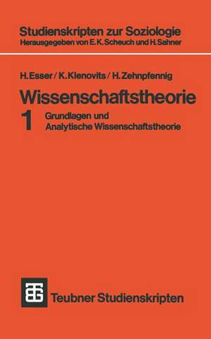 Wissenschaftstheorie: Grundlagen und Analytische Wissenschaftstheorie 1 de H. Esser