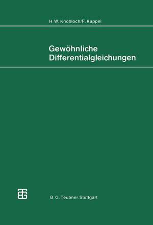 Gewöhnliche Differentialgleichungen de H. W. Knobloch