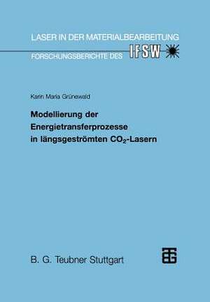 Modellierung der Energietransferprozesse in längsgeströmten CO2-Lasern de Karin M. Grünewald