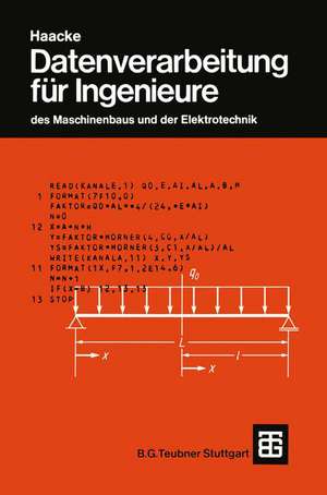 Datenverarbeitung für Ingenieure: des Maschinenbaus und der Elektrotechnik de Jürgen Becker