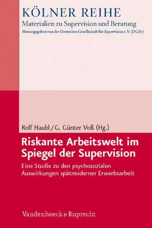 Riskante Arbeitswelt Im Spiegel Der Supervision: Eine Studie Zu Den Psychosozialen Auswirkungen Spatmoderner Erwerbsarbeit de Rolf Haubl