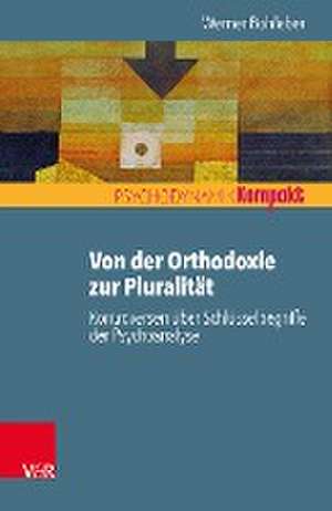 Von der Orthodoxie zur Pluralität - Kontroversen über Schlüsselbegriffe der Psychoanalyse de Werner Bohleber