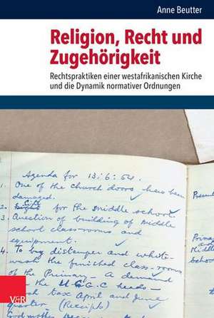 Religion, Recht und Zugehörigkeit de Anne Beutter