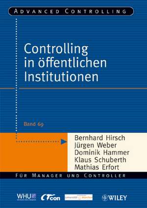 Controlling in offentlichen Institutionen de B Hirsch