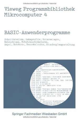 BASIC-Anwenderprogramme de Peter Frahm