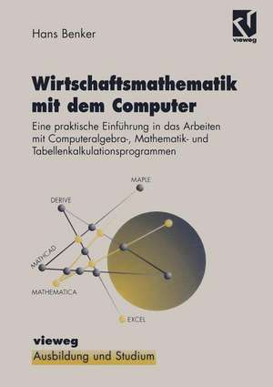 Wirtschaftsmathematik mit dem Computer: Eine praktische Einführung in die Arbeit mit Computeralgebra-, Mathematik- und Tabellenkalkulationsprogrammen de Hans Benker