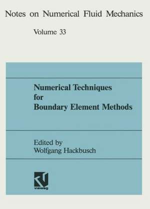 Numerical Techniques for Boundary Element Methods: Proceedings of the Seventh GAMM-Seminar Kiel, January 25–27, 1991 de Wolfgang Hackbusch