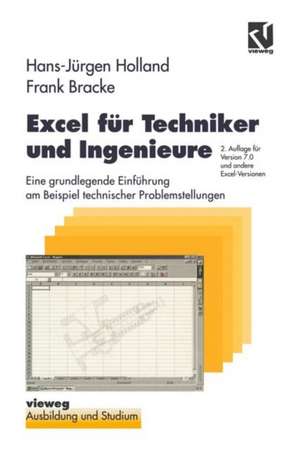 Excel für Techniker und Ingenieure: Eine grundlegende Einführung am Beispiel technischer Problemstellungen de Hans-Jürgen Holland