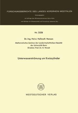 Unterwasserströmung um Kreiszylinder de Heinz Hellmuth Hansen