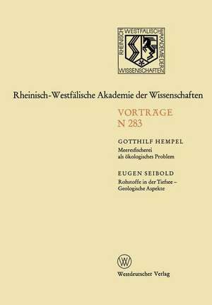 Meeresfischerei als ökologisches Problem: Rohstoffe in der Tiefsee — Geologische Aspekte de Gotthilf Hempel