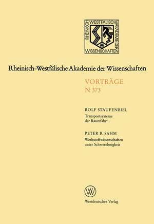 Rheinisch-Westfälische Akademie der Wissenschaften: Natur-, Ingenieur- und Wirtschaftswissenschaften Vorträge · N 373 de Rolf Staufenbiel