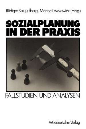 Sozialplanung in der Praxis: Fallstudien und Analysen de Rüdiger Spiegelberg