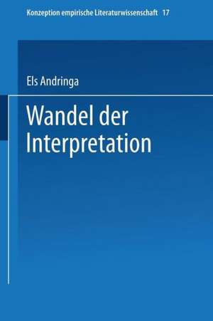 Wandel der Interpretation: Kafkas, Vor dem Gesetz‘ im Spiegel der Literaturwissenschaft de Els Andringa