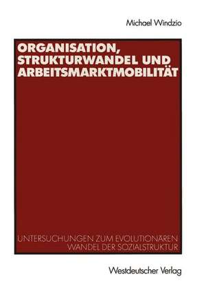 Organisation, Strukturwandel und Arbeitsmarktmobilität: Untersuchungen zum evolutionären Wandel der Sozialstruktur de Michael Windzio