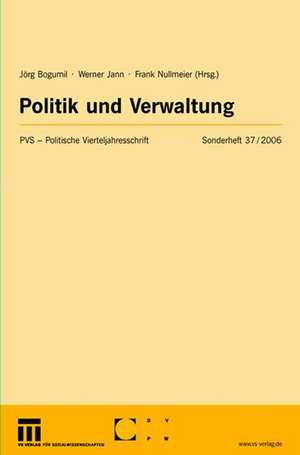 Politik und Verwaltung de Jörg Bogumil