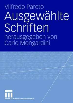 Ausgewählte Schriften de Vilfredo Pareto