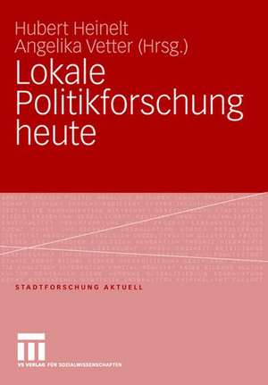 Lokale Politikforschung heute de Hubert Heinelt