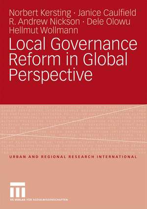 Local Governance Reform in Global Perspective de Norbert Kersting