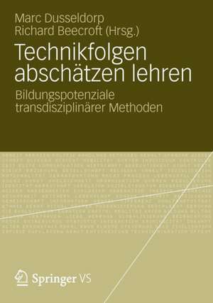 Technikfolgen abschätzen lehren: Bildungspotenziale transdisziplinärer Methoden de Marc Dusseldorp