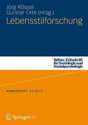 Lebensstilforschung de Jörg Rössel